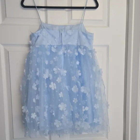 Altar'd State Blue Spaghetti Strap Sundress for Prom - Picture 4 of 5